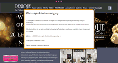 Desktop Screenshot of denique.pl